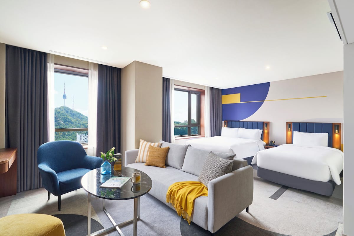 Suite, 1 King Bed, Mountain View | 1 bedroom, premium bedding, in-room safe, individually decorated