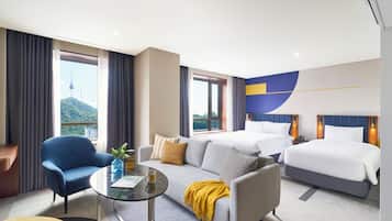 1 habitación y ropa de cama de alta calidad