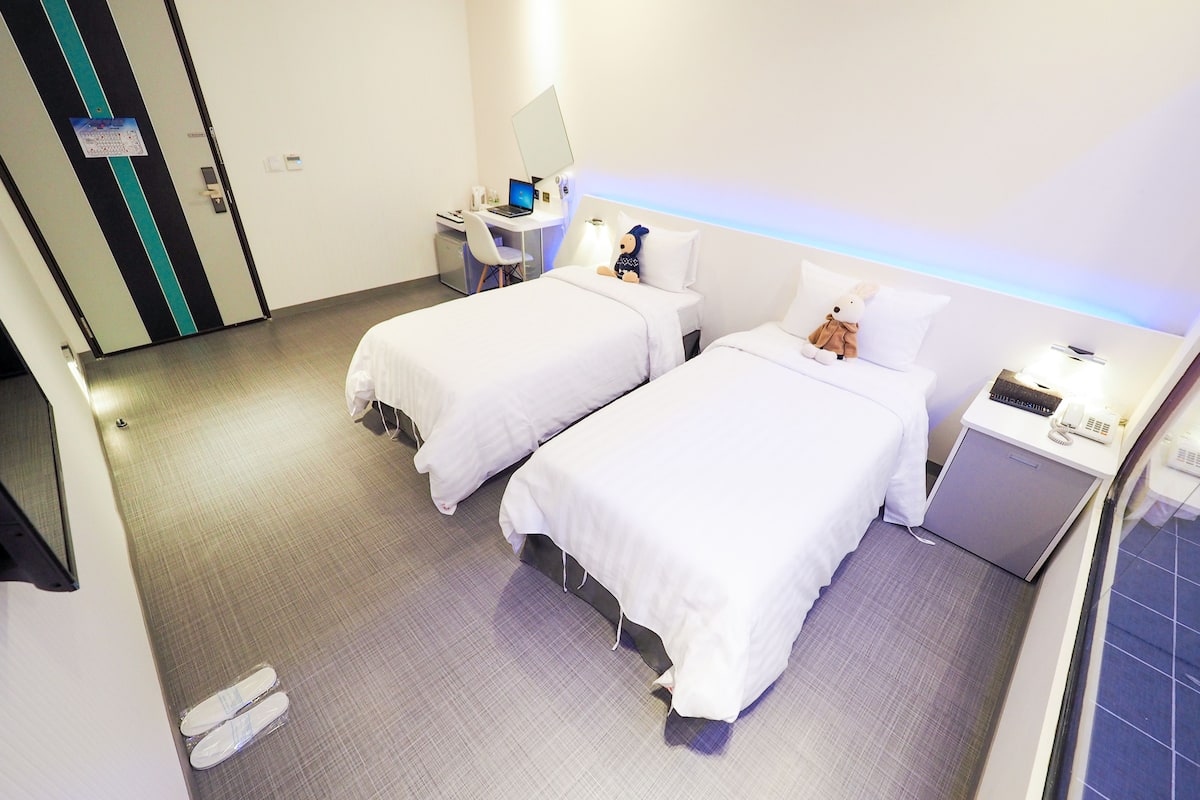 Elite Twin Room, 2 Single Beds | Desk, soundproofing, rollaway beds, free WiFi