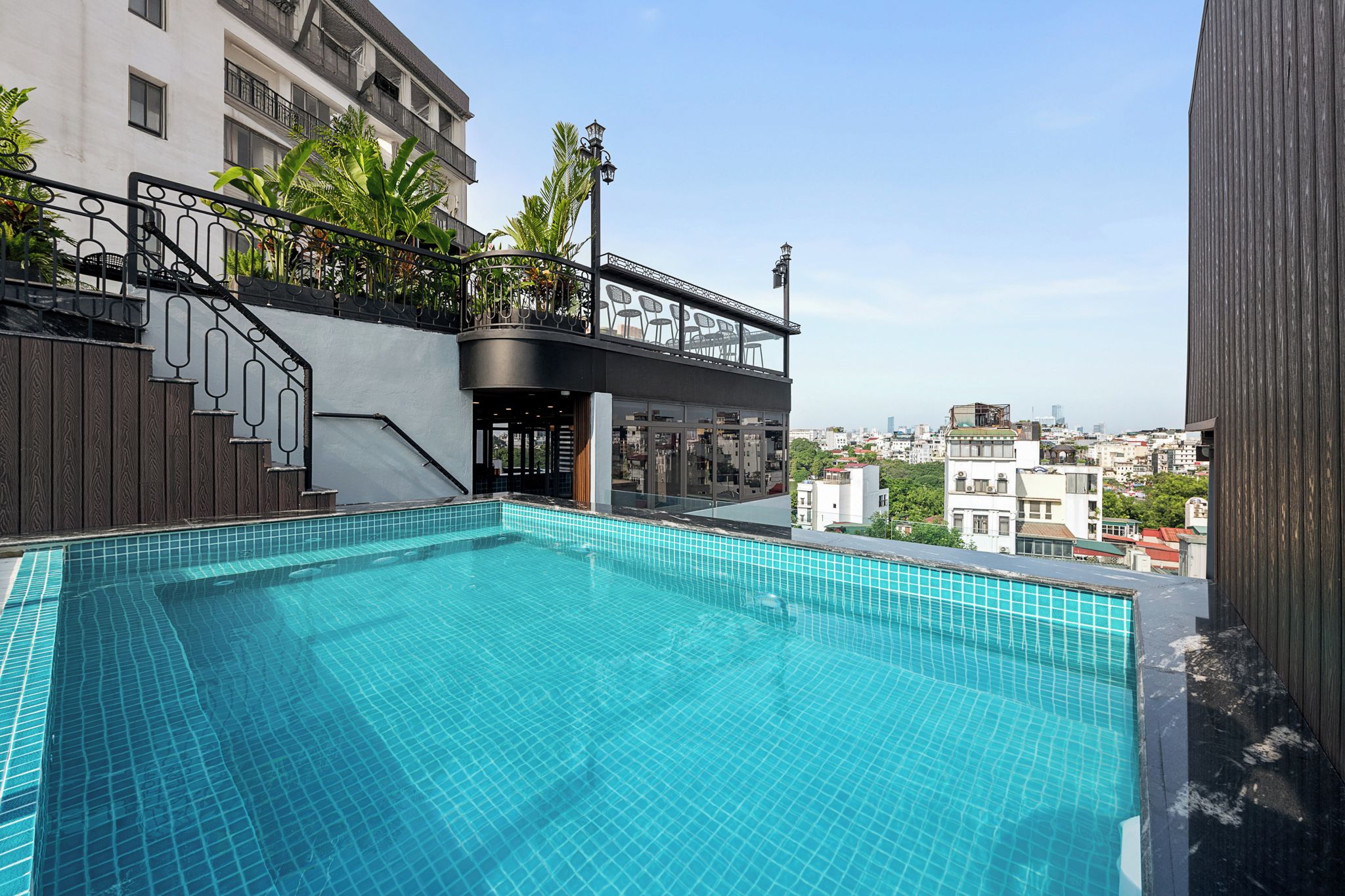 Rooftop pool
