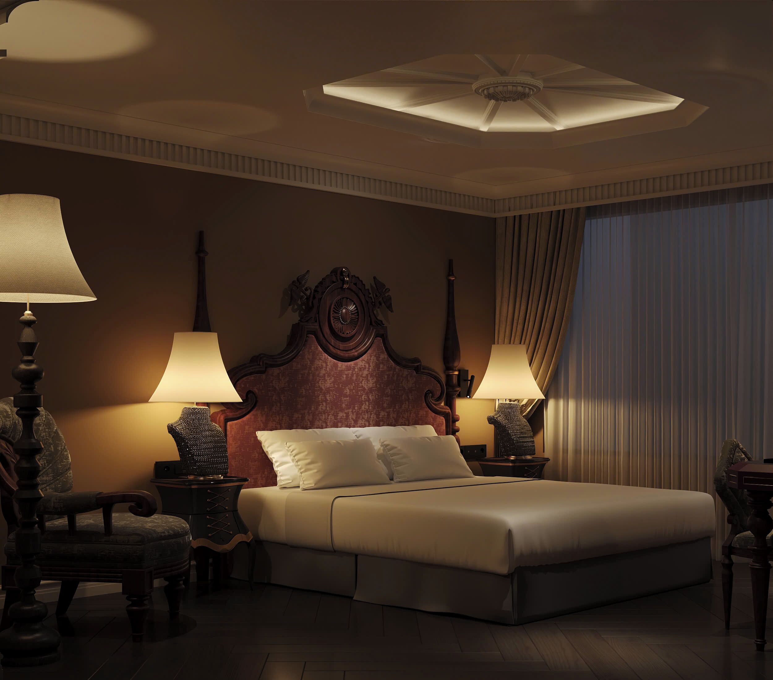 Executive Suite Room | Minibar, in-room safe, individually decorated, desk