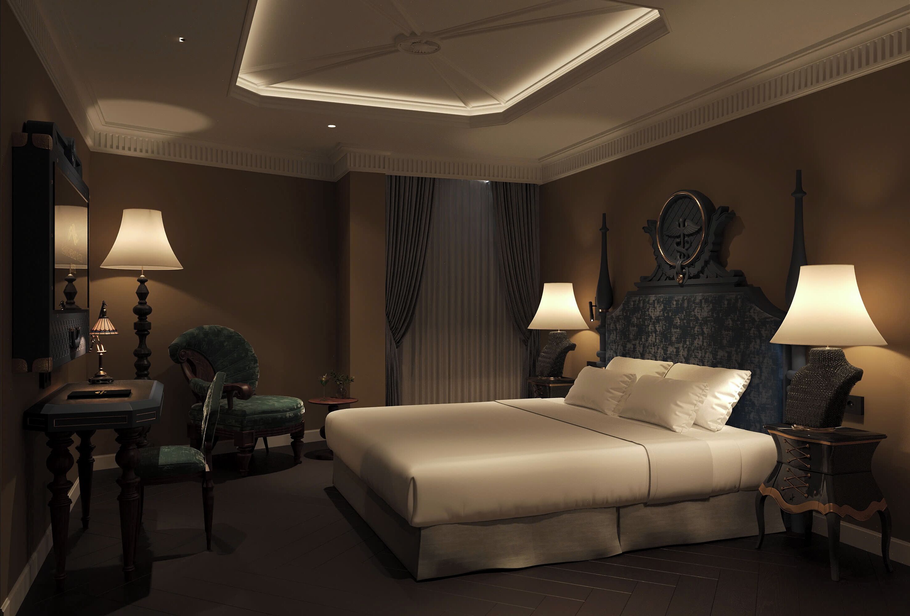 Junior Room Double or Twin Bed | Minibar, in-room safe, individually decorated, desk