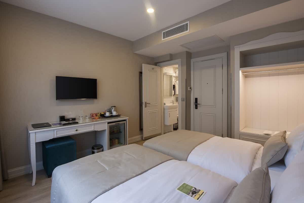 Habitación doble, en edificio anexo | Ropa de cama de alta calidad, minibar, caja fuerte y escritorio