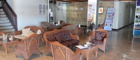 Sitteområde i lobbyen