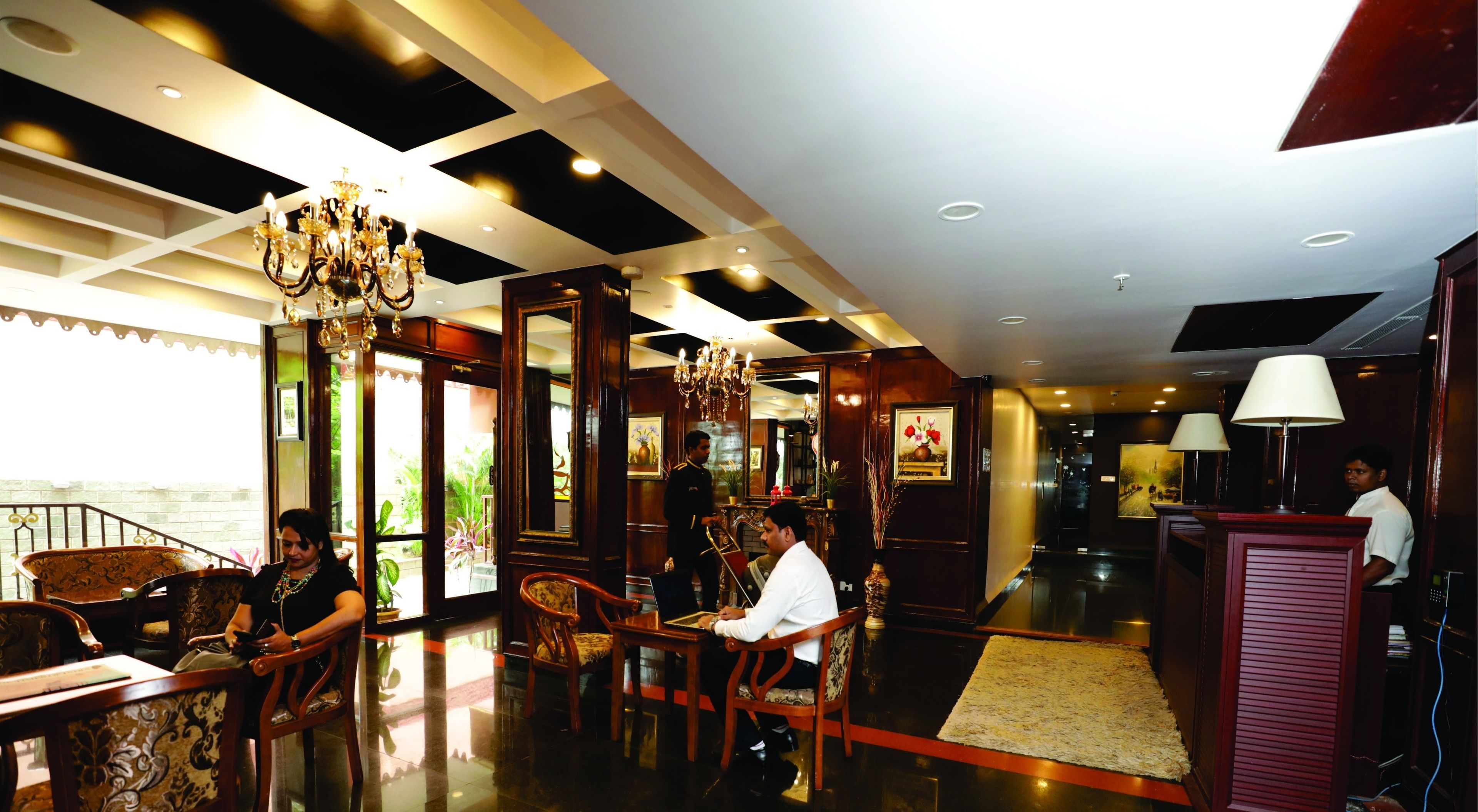 Lobby sitting area