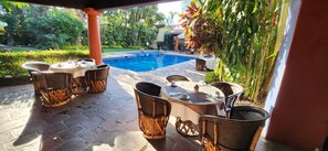 Outdoor pool, open 10:00 AM to 9:00 PM, pool umbrellas, pool loungers - Casa Colonial Historical Hotel - Adults only (Cuernavaca)