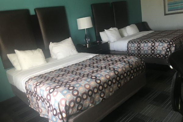 In-room safe, desk, laptop workspace, blackout drapes