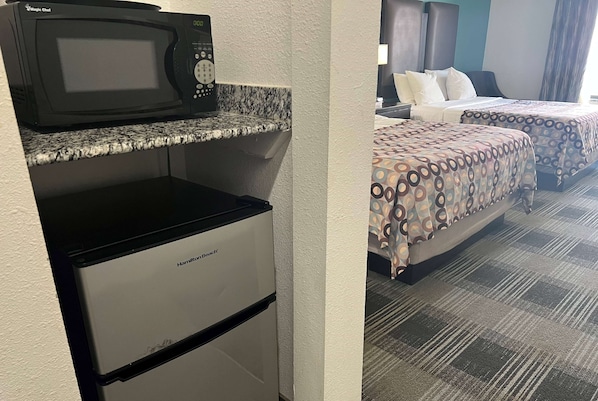 In-room safe, desk, laptop workspace, blackout drapes