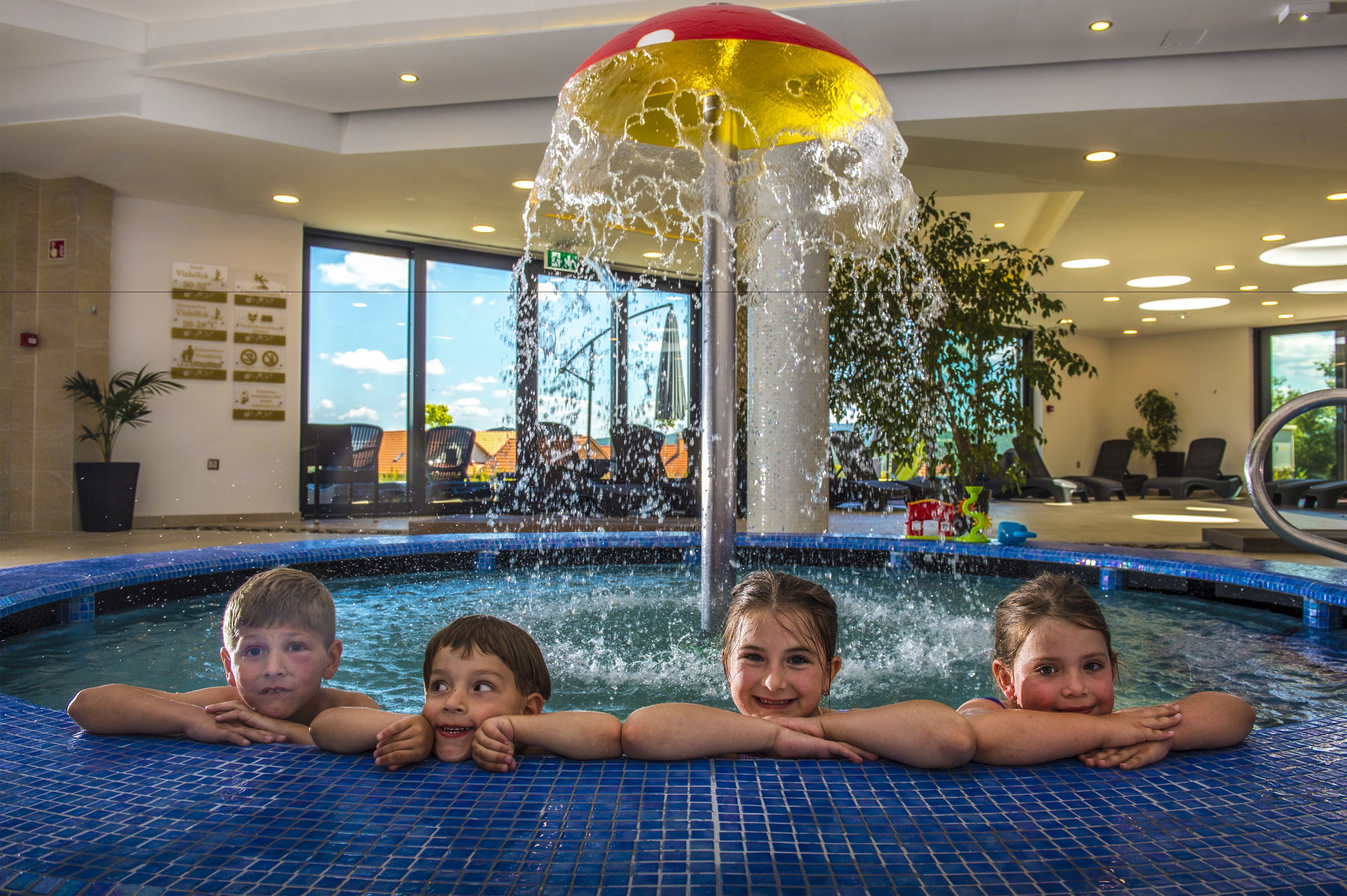 indoor pool, pool loungers