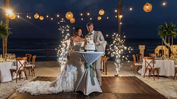 Área externa para casamento