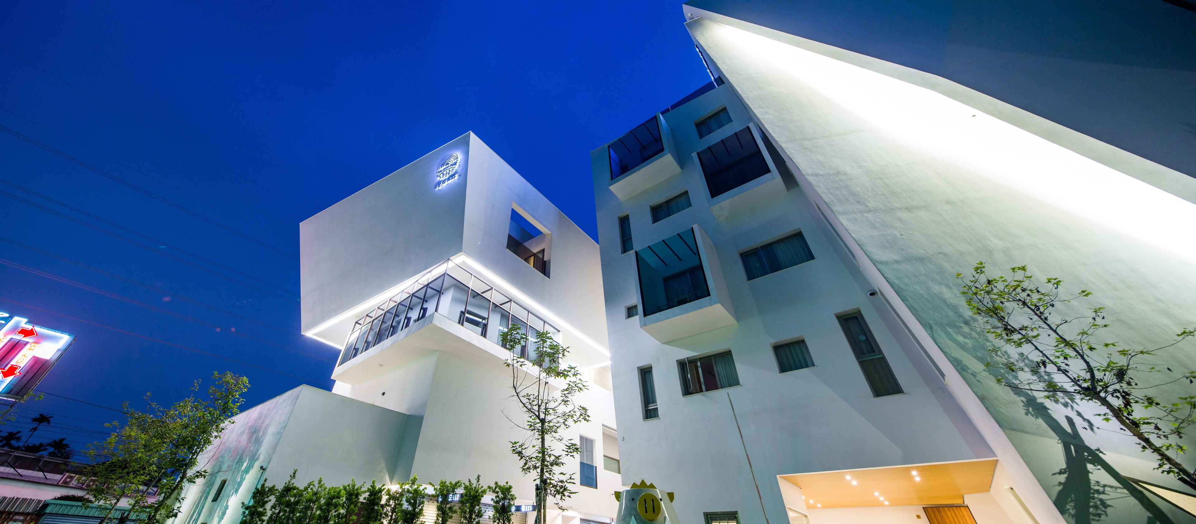 front of property – evening/night