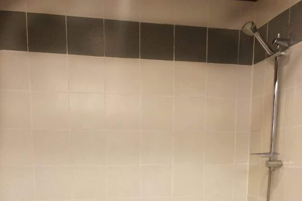 Tina con regadera, amenidades de baño gratuitas, secadora de cabello
