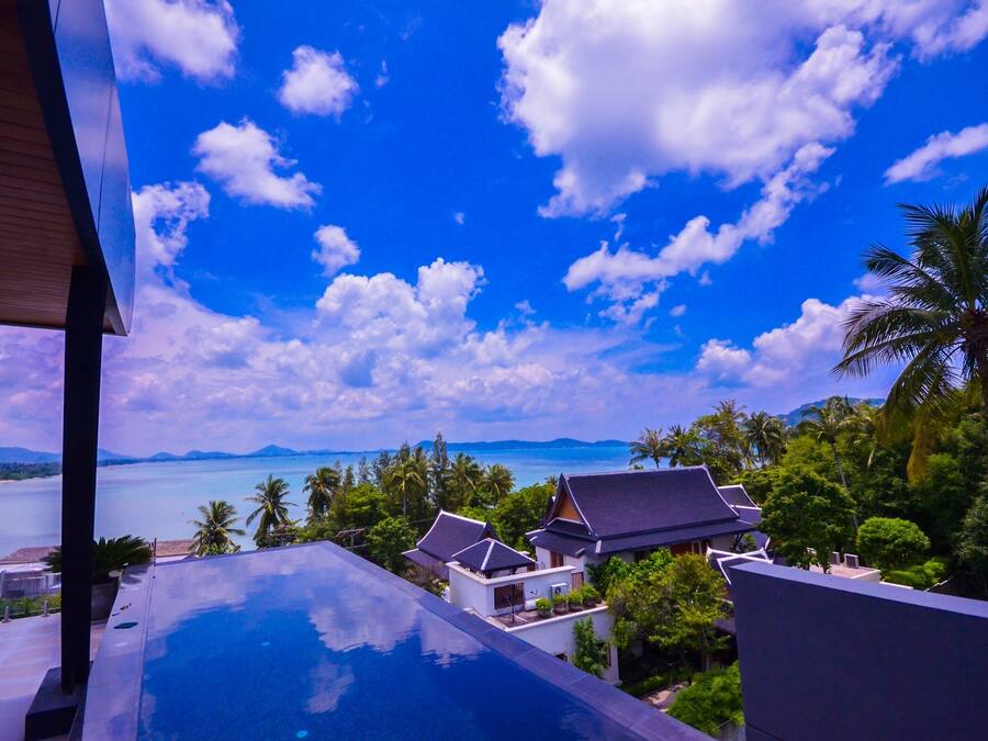 Uitzicht vanuit accommodatie