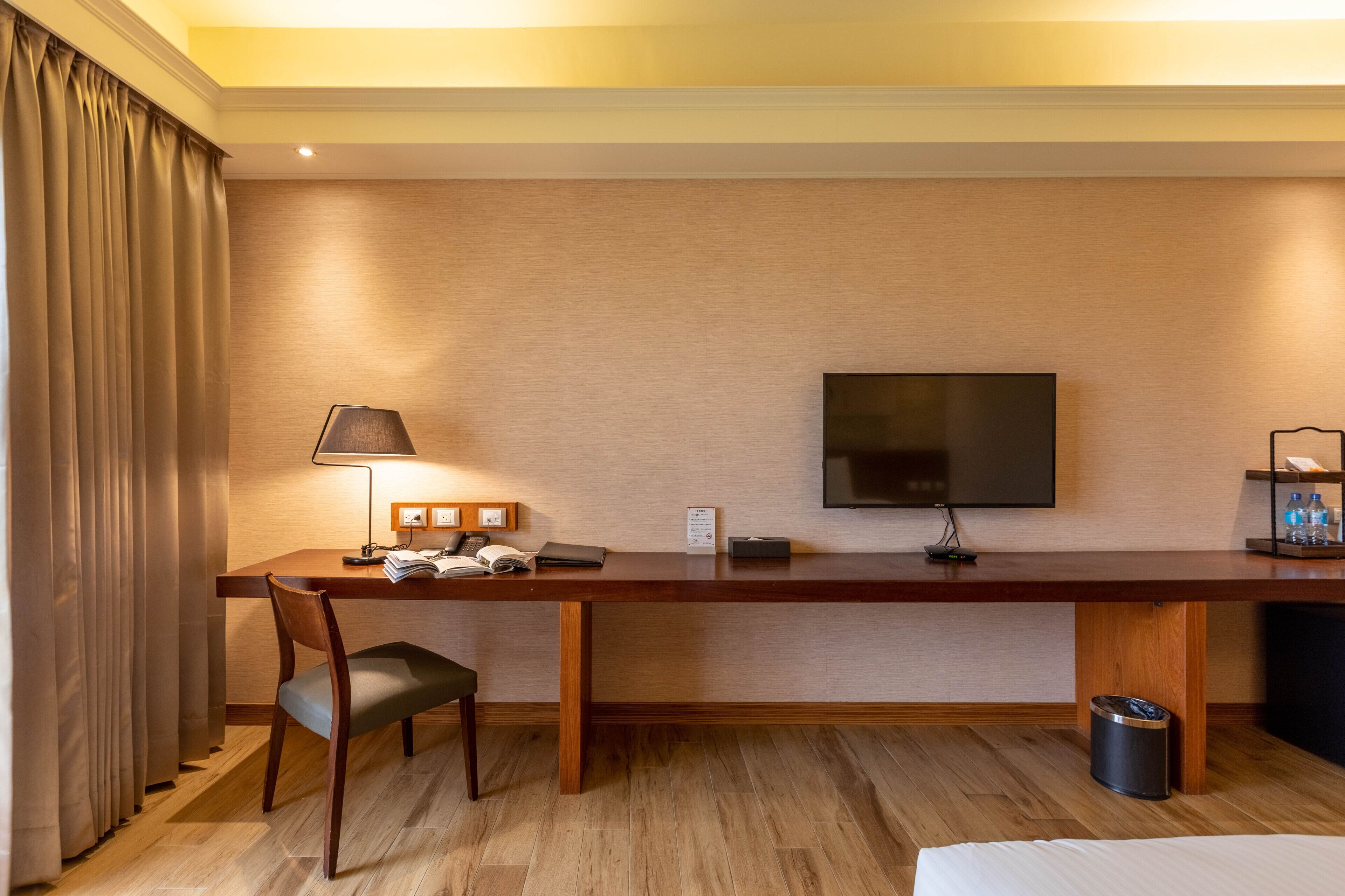 daoxiang double bed | premium bedding, down duvets, blackout curtains, free wifi