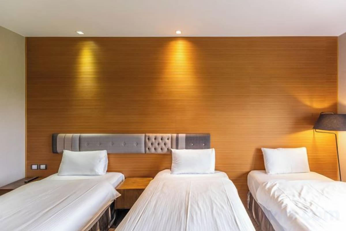 Premium bedding, down comforters, blackout drapes, WiFi (free)