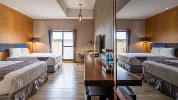 田野四人房 | 高級寢具、羽絨被、遮光布/窗簾、免費無線上網