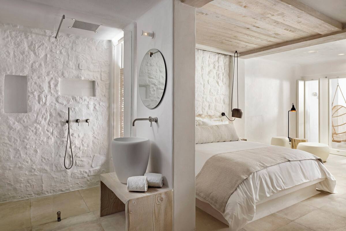 Draps en coton égyptien, literie de qualité supérieure, minibar
