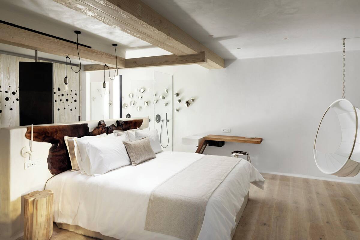 Draps en coton égyptien, literie de qualité supérieure, minibar