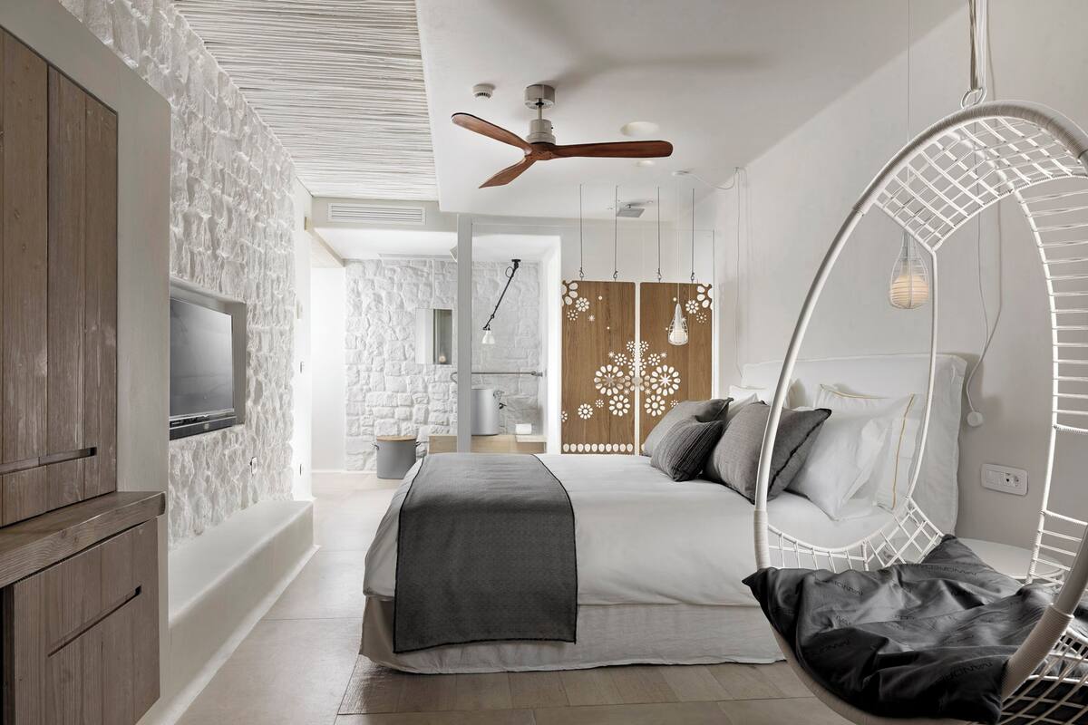 Draps en coton égyptien, literie de qualité supérieure, minibar