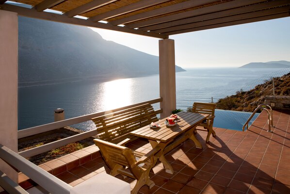 Family Suite, Private Pool (Thalassa) | Terrace/patio
