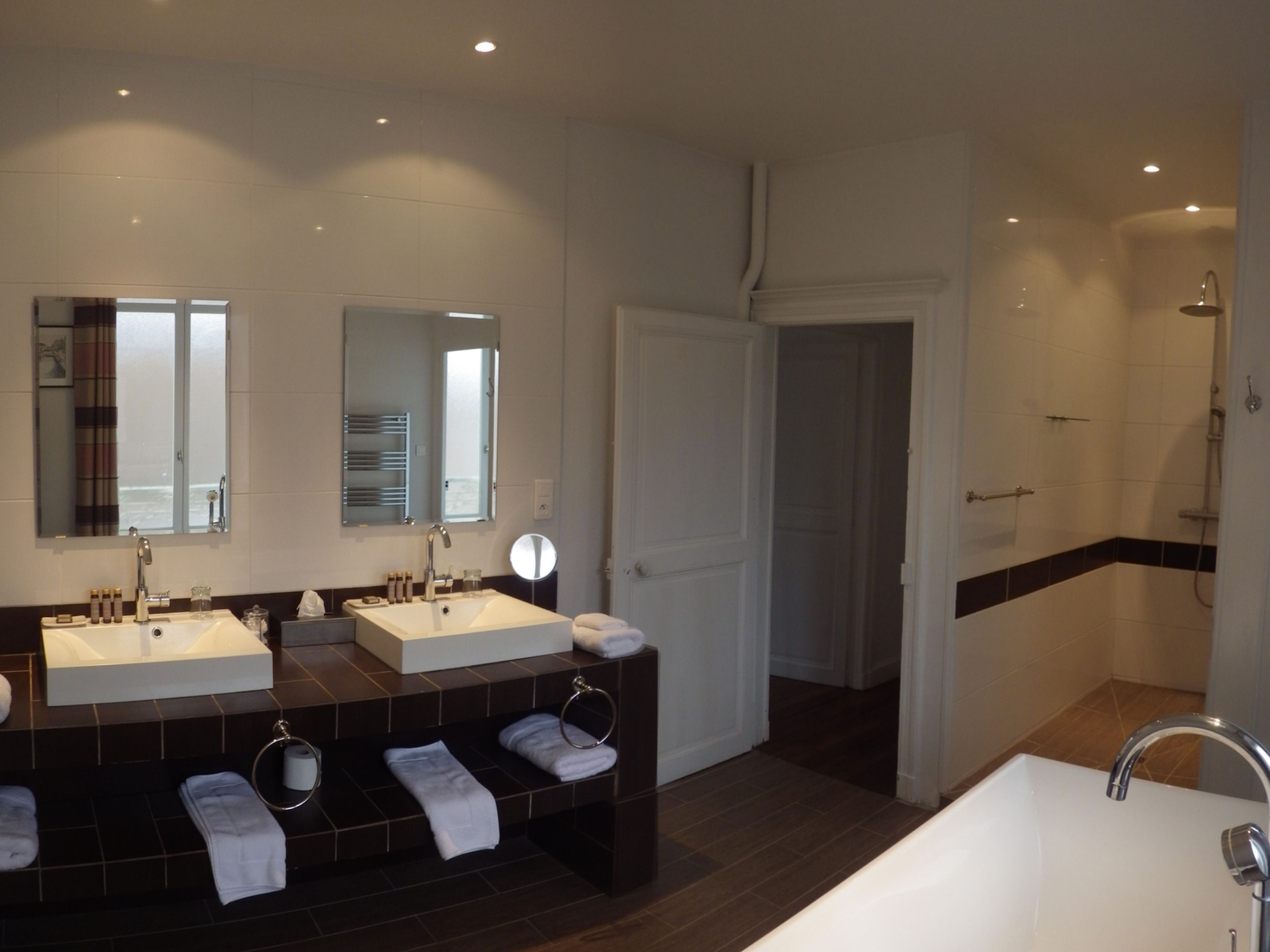 Chambre Deluxe Double ou avec lits jumeaux, vue jardin | Salle de bain