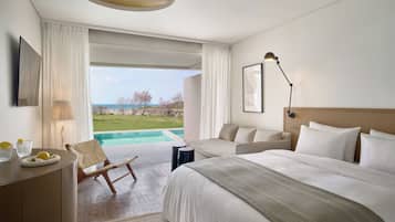 Astir Executive Guestroom,Private Pool | Premium bedding, in-room safe, desk, soundproofing