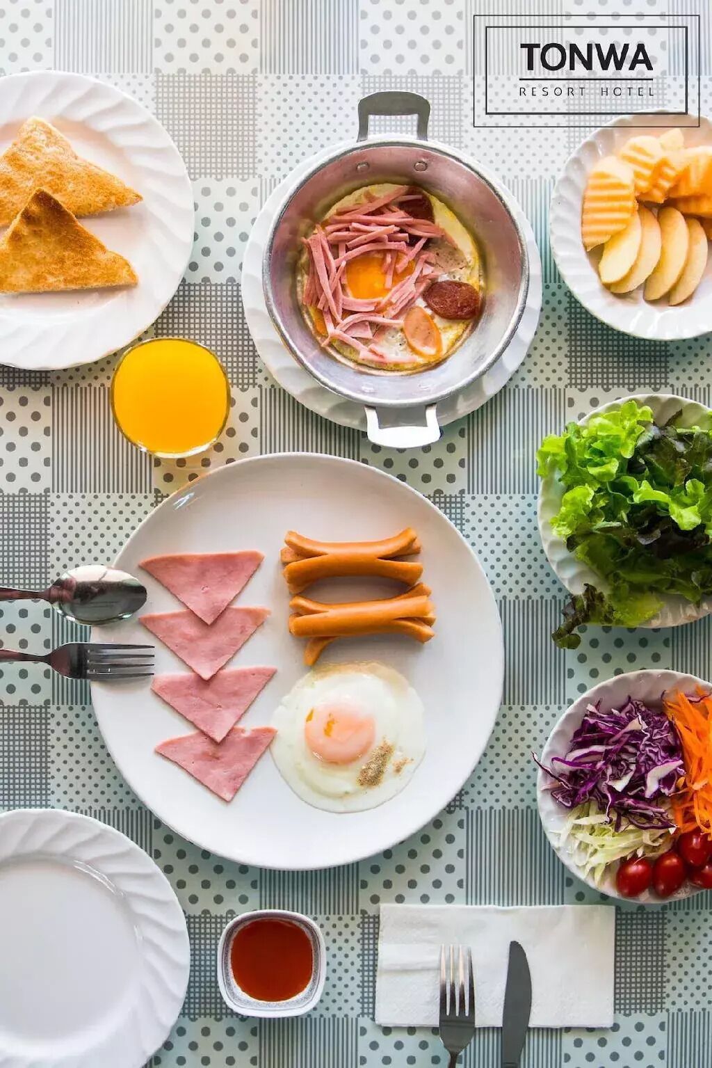 Kontinental morgenmad hver dag (800 THB pr. person)