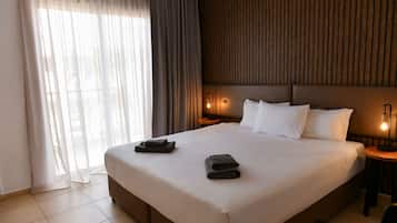 Studio, balkon, pemandangan kota | Kedap suara dan setrika/meja setrika