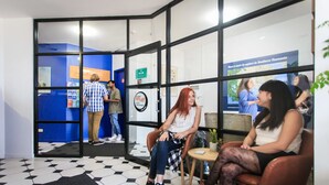 Sitteområde i lobbyen