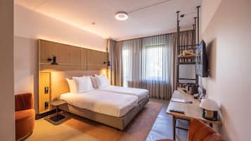 Ropa de cama hipoalergénica y minibar