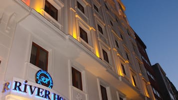 Front of property - evening/night