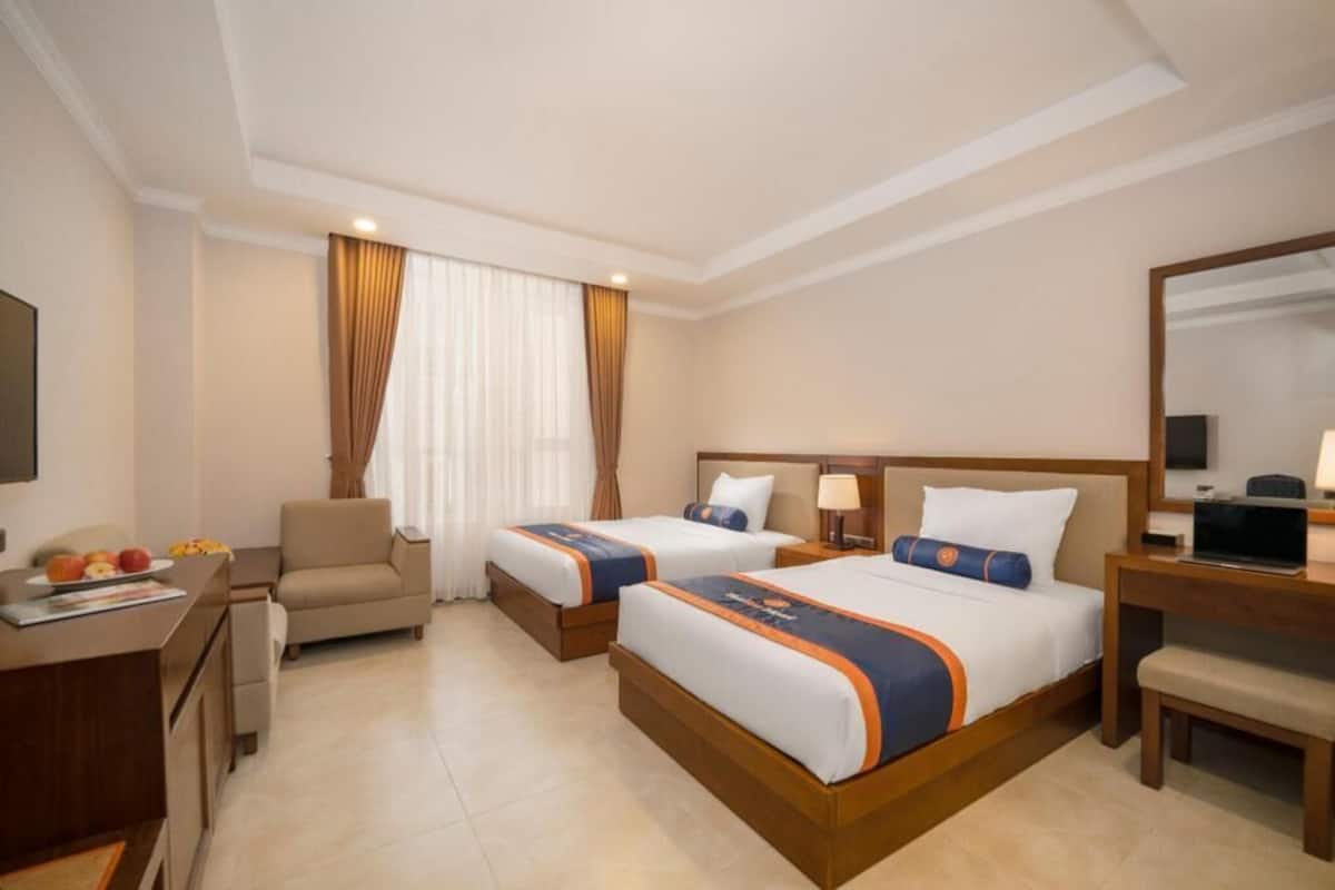 Minibar, in-room safe, desk, blackout curtains