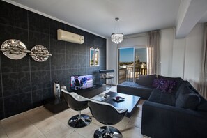 Luxury Villa, 2 Bedrooms | Living area | Flat-screen TV, DVD player - Tonia Villas (Paralimni)