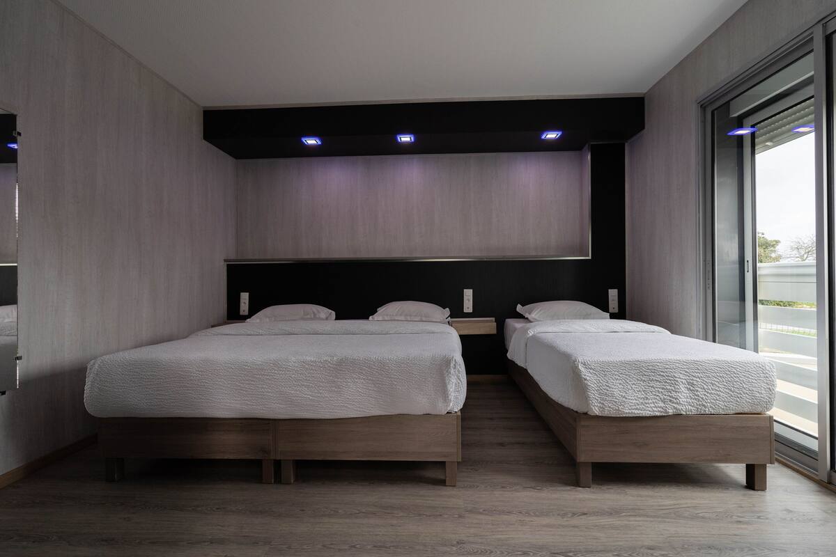 In-room safe, blackout drapes, soundproofing, iron/ironing board