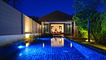 Kanifushi Beach Villa with Pool | 1 bedroom, premium bedding, memory-foam beds, free minibar