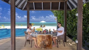 Kanifushi Residence | 1 bedroom, premium bedding, memory foam beds, free minibar