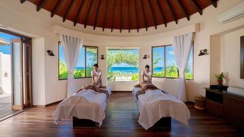 Sauna, hot tub, steam room, body treatments, aromatherapy, body wraps