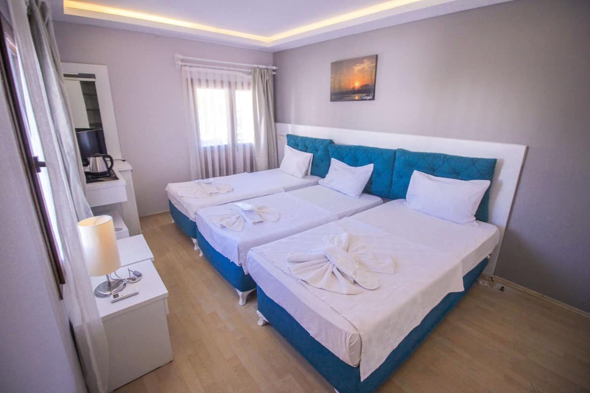 Standard Triple Room | Minibar, in-room safe, bed sheets