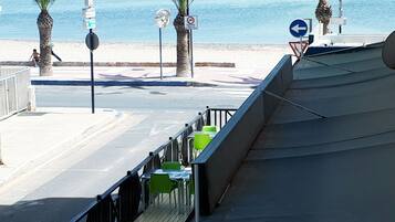 Vue sur la plage/lâocĂ©an