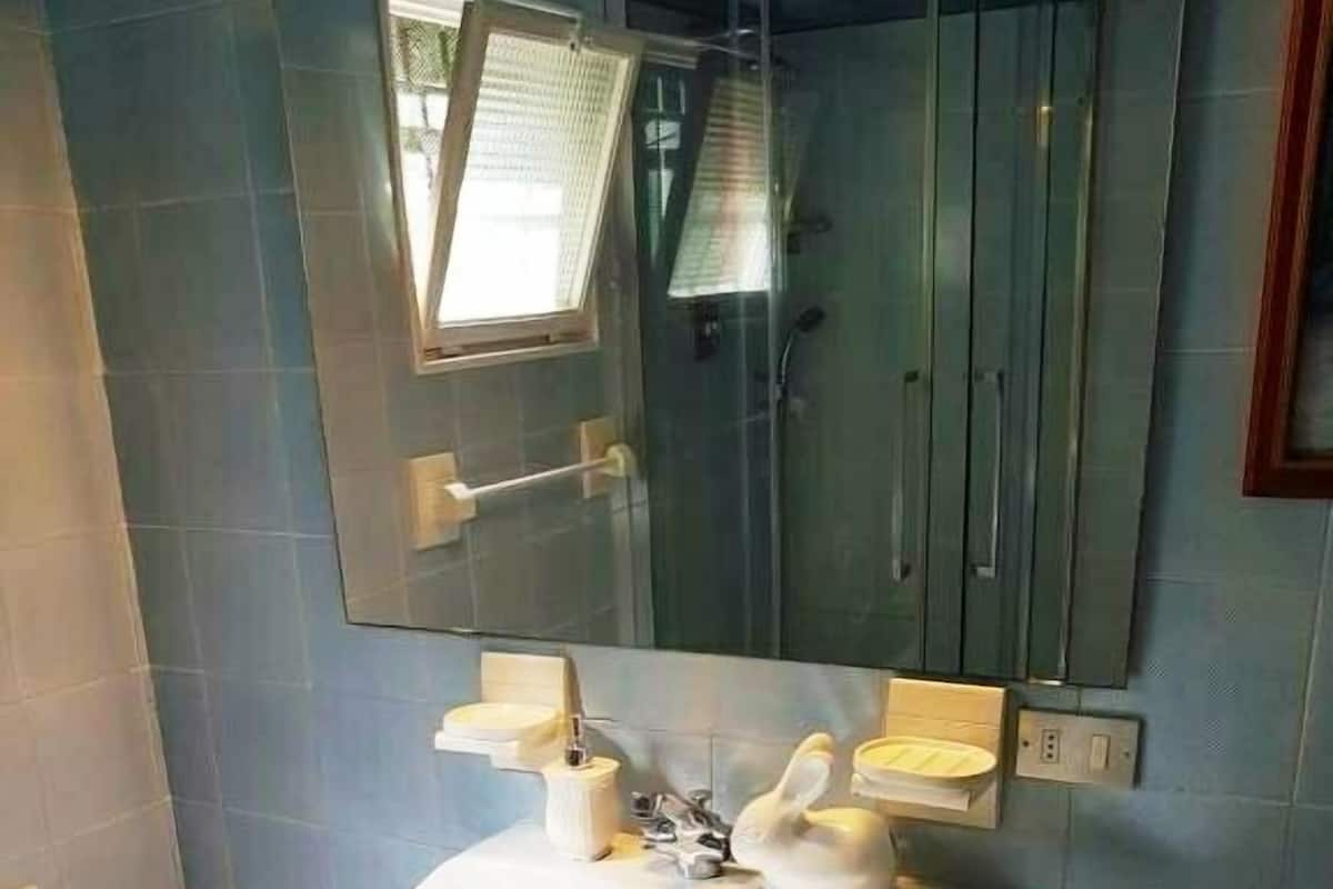 Dusche, Haartrockner, Bidet, Handtücher