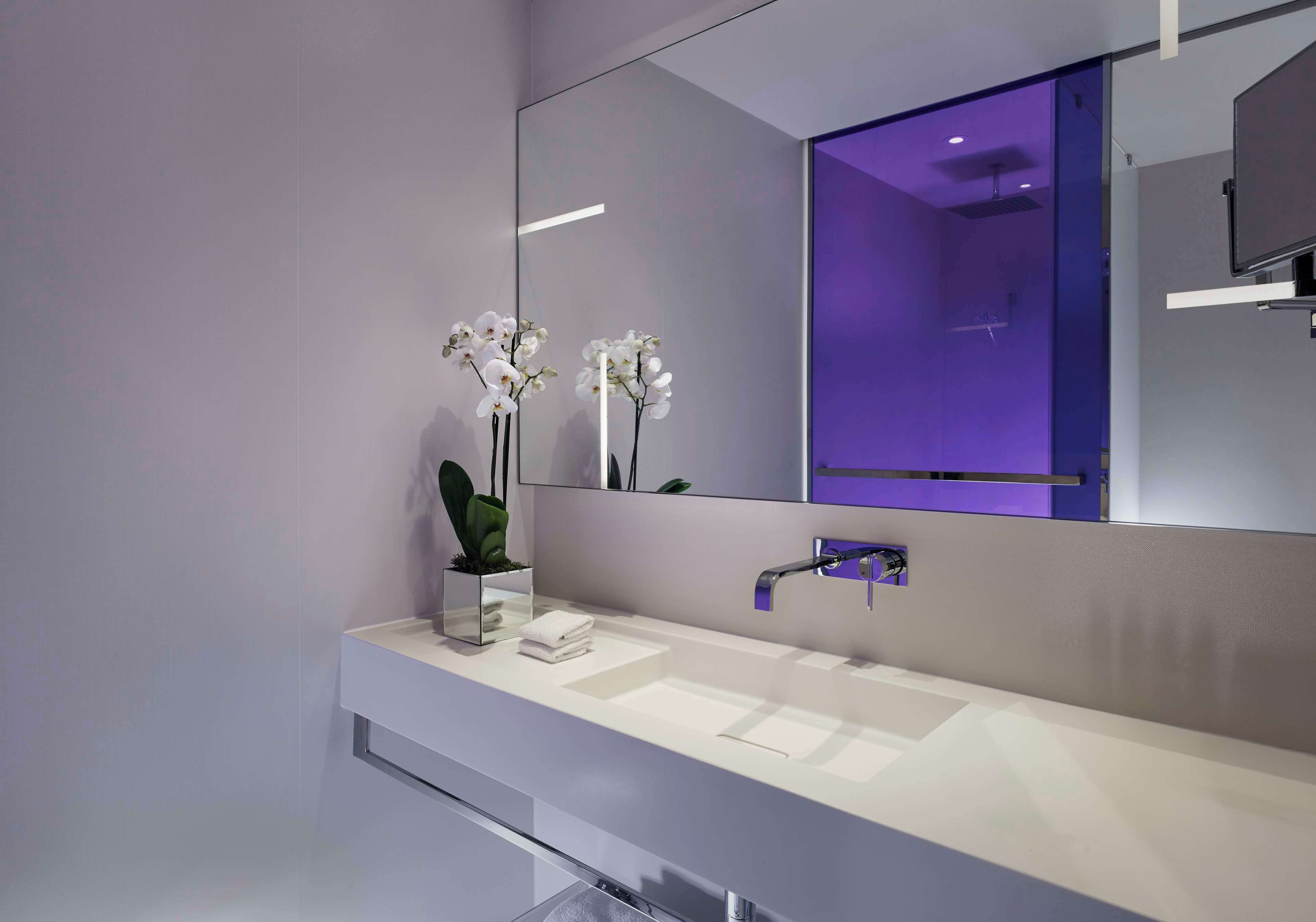 shower, rainfall showerhead, designer toiletries, hair dryer