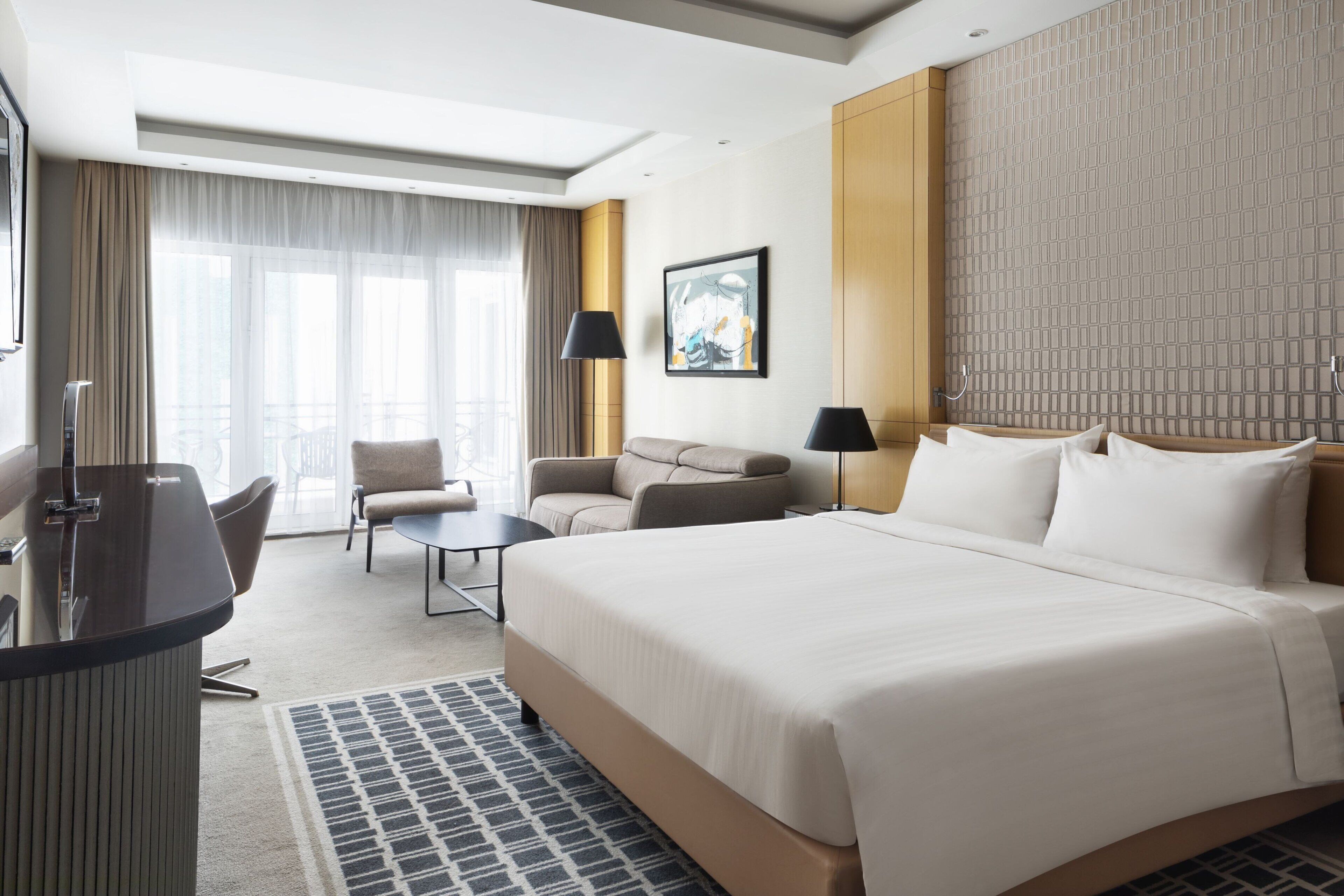 Premium bedding, minibar, in-room safe, desk