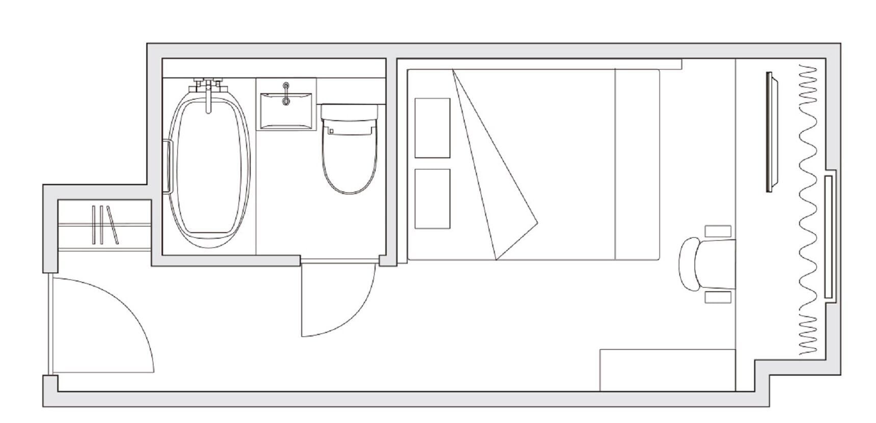 standard double room non smoking | 1 bedroom, down duvets, in-room safe, desk