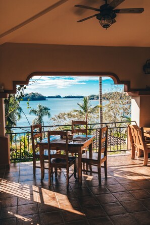 Blick von der Unterkunft