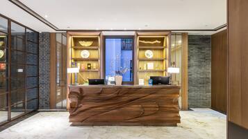 Check-in/check-out kiosk