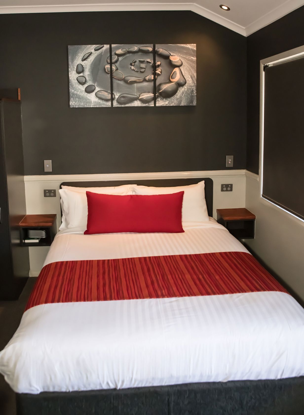 Premium bedding, down comforters, Select Comfort beds, desk