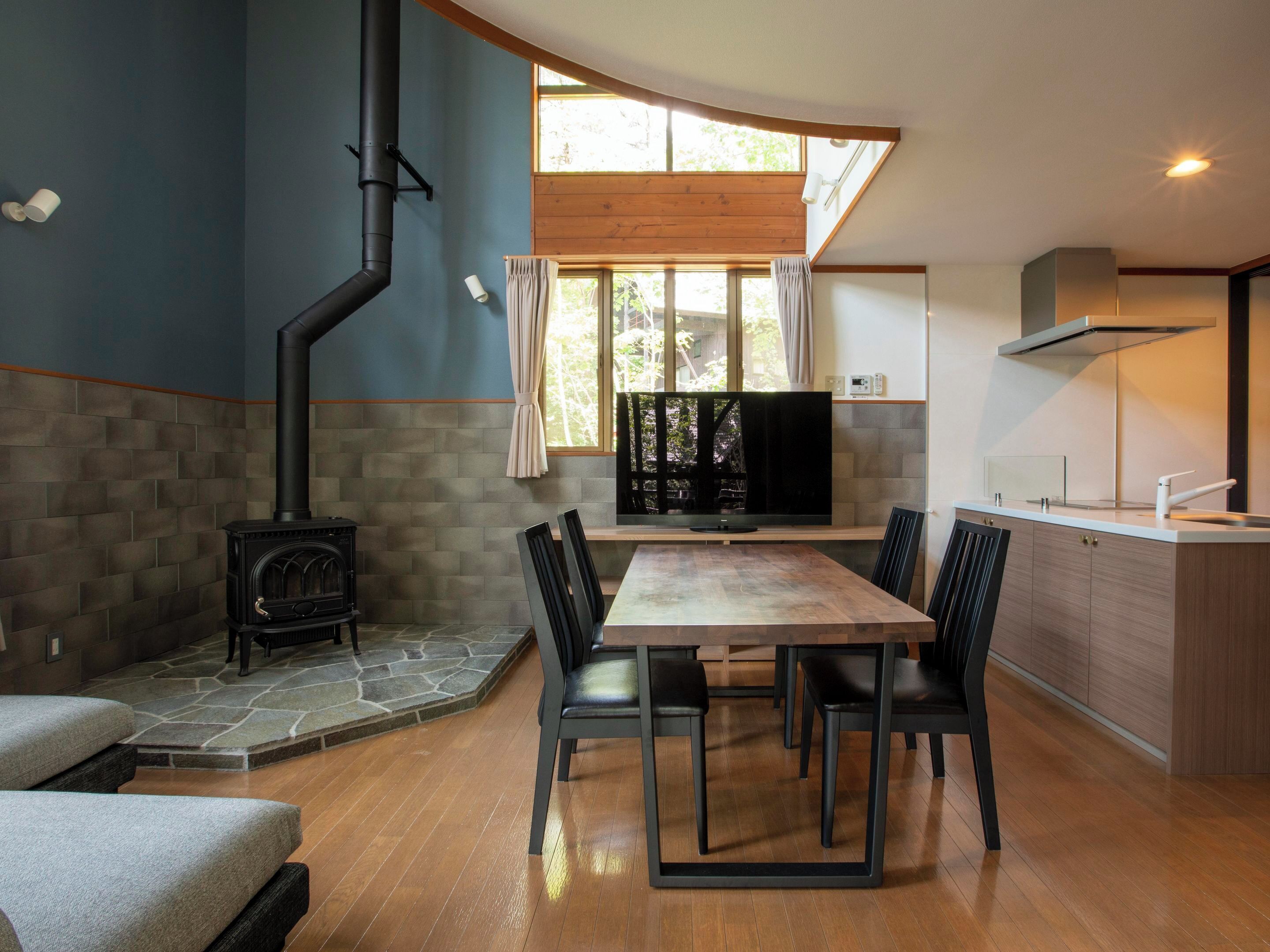 Deluxe-Ferienhaus, Raucher (Wood stove, Hot Spring) | Kostenloses WLAN, Bettwäsche