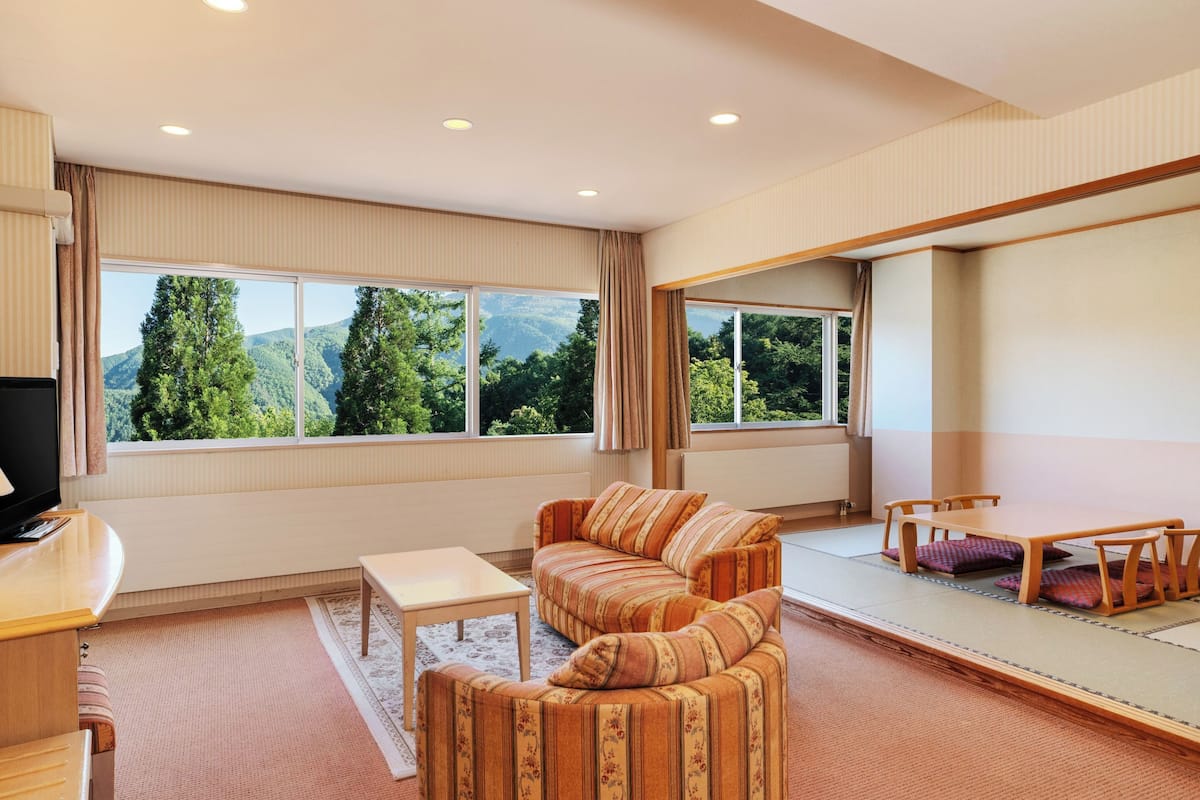 Rom, ikke-røyk (Japanese-Western-Style) | Sengetøy av topp kvalitet, skrivebord, wi-fi (inkludert) og sengetøy