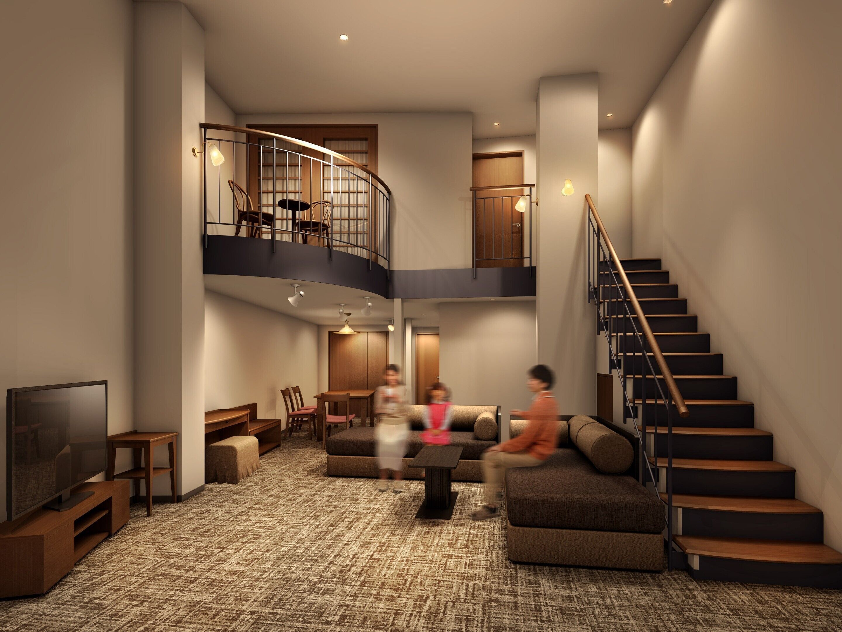 ห้องพักสำหรับสี่ท่าน, ปลอดบุหรี่ (Maisonette) | เครื่องนอนระดับพรีเมียม, โต๊ะทำงาน, Wi-Fi ฟรี, ผ้าปูที่นอน