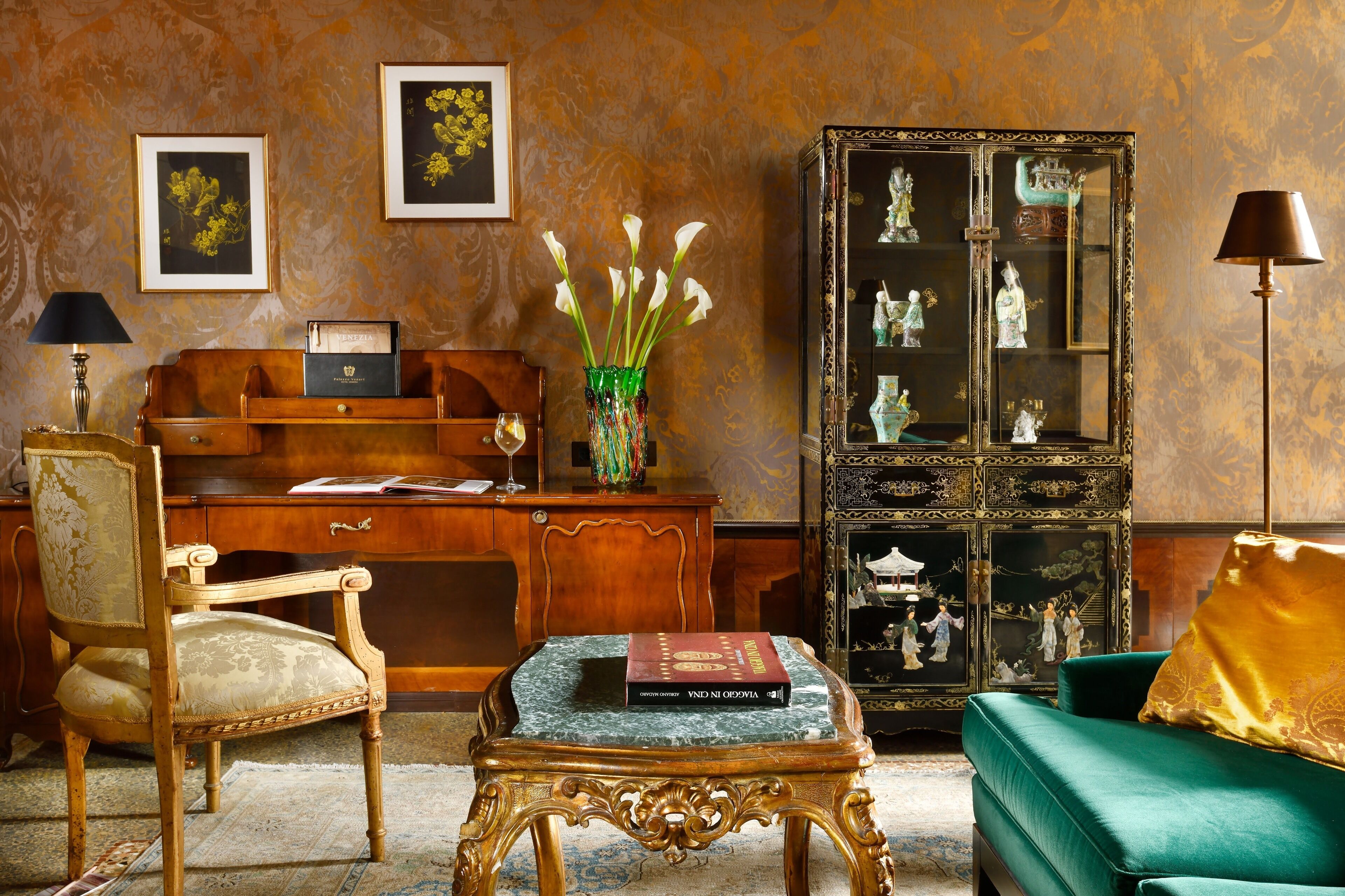 luxury suite | living area | 32-inch smart tv with satellite channels